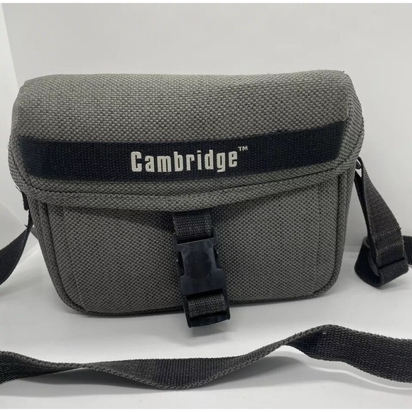 The Unbranded Brand Other - Cambridge Camera Bag Repositionable Padded Inserts Gray‎ Tweed Durable Stylish